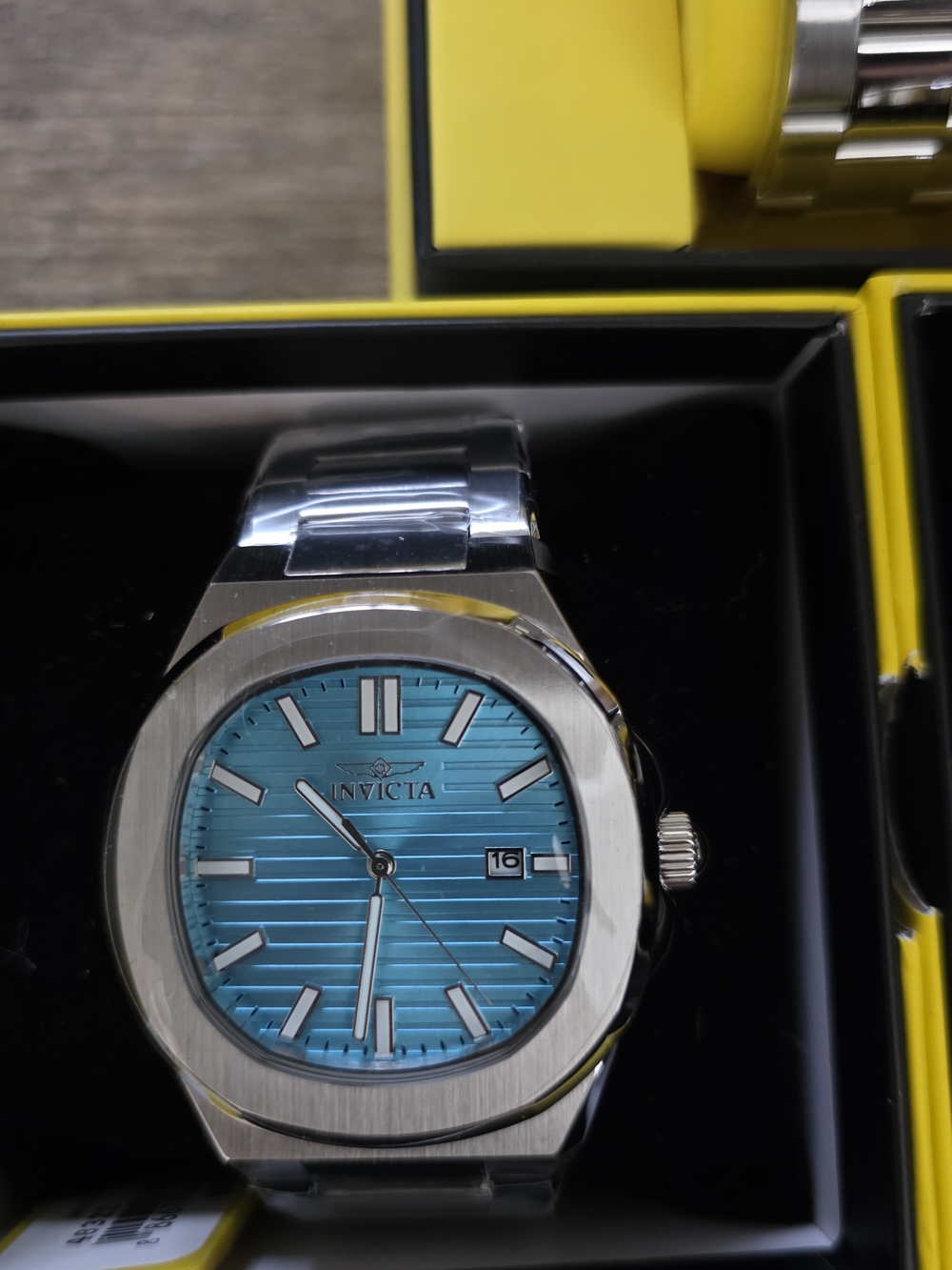 41. Invicta Silver Watch with Blue Dial